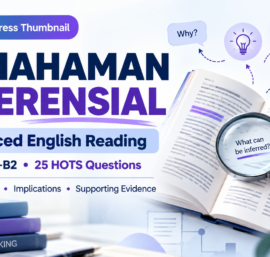 Kompetensi  Pemahaman Inferensial mampu mengidentifikasi/ menyimpulkan informasi tersirat dalam teks, serta menghubungkannya dengan pengetahuan dan pengalaman yang relevan.